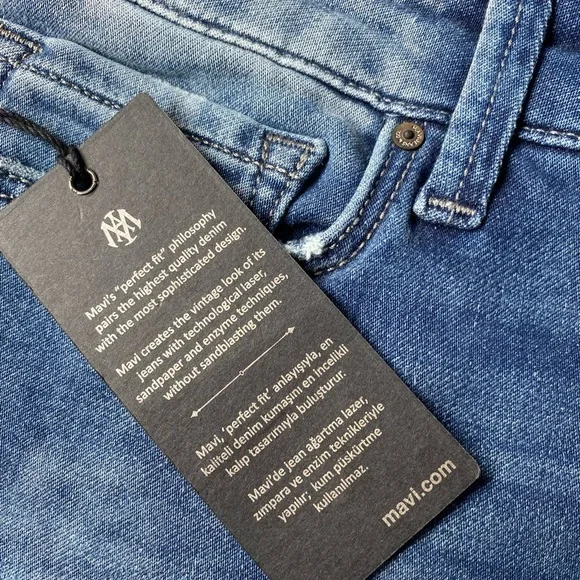 Mavi Serena Women Blue Low Rise Skinny Denim Jeans Sz W28 L32 AU10 - Picture 7 of 11